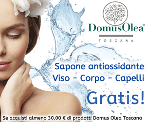 Solo su PrimoBIO se acquisti 30 Euro di prodotti Domus Olea Toscana ricevi subito un sapone antiossidante viso - corpo - capelli in omaggio (fino ad esaurimento scorte)