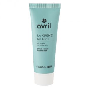 Crema viso notte al Burro di Karité per la pelle secca Avril