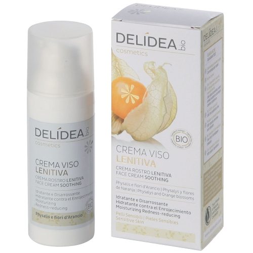 Crema viso lenitiva Physalis e Fiori d’Arancio Delidea