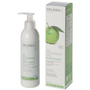 Gel detergente viso purificante Mela e Bambù Delidea