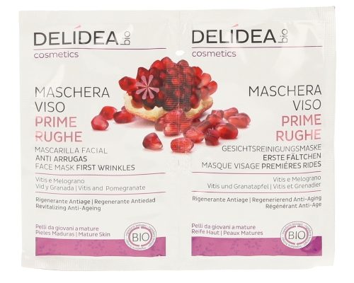 Maschera viso prime rughe Vitis e Melograno Delidea