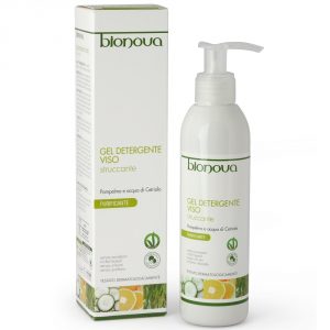 Gel detergente viso struccante Pompelmo e Cetriolo Bionova