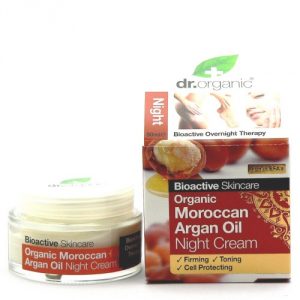 crema viso all'olio di argan notte dr organic