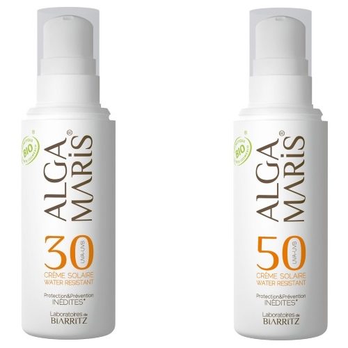 Crema solare viso eco bio SPF 30 – 50 Alga Maris