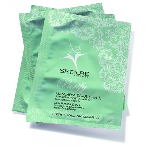 Maschera Scrub 2 in 1 dermopurificante Setarè
