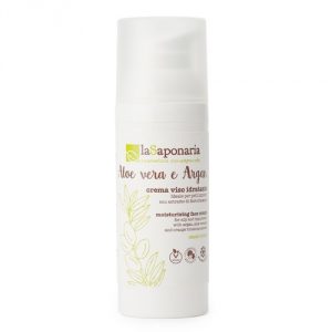 Crema viso idratante Aloe Vera e Argan La Saponaria