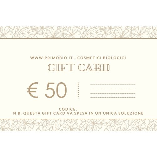Gift Card 50 euro – Buono Regalo PrimoBio