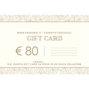 Gift Card 80 euro – Buono Regalo PrimoBio