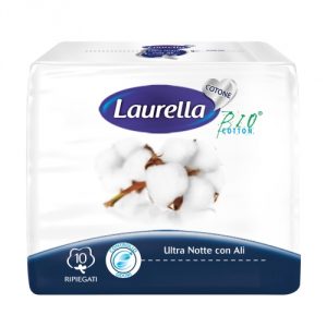 Assorbenti BIO Ultra Notte con ali Laurella BIO