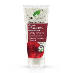 Scrub corpo all’Olio di Rosa Damascena Dr Organic