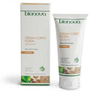 Crema corpo fluida idratante Aloe e Olio di Argan Bionova