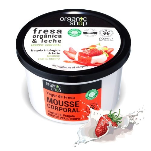 Mousse corpo Fragola & Latte Organic Shop Organic Shop