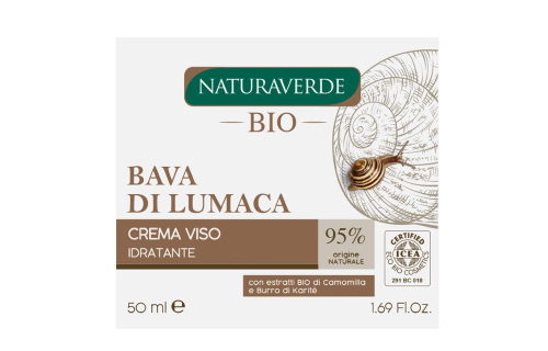 Crema viso Bava di Lumaca e Karité Naturaverde BIO