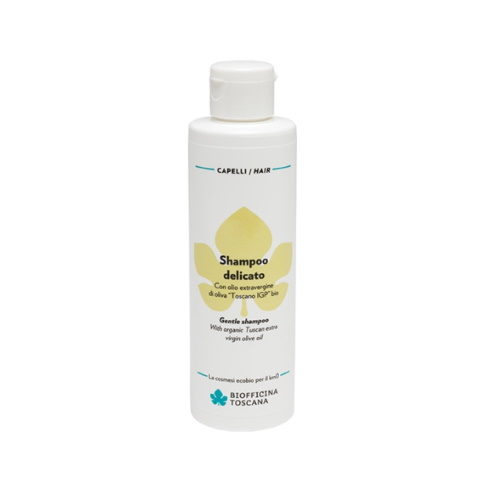 Shampoo delicato con Olio extravergine d’Oliva Toscano IGP BIO Biofficina Toscana