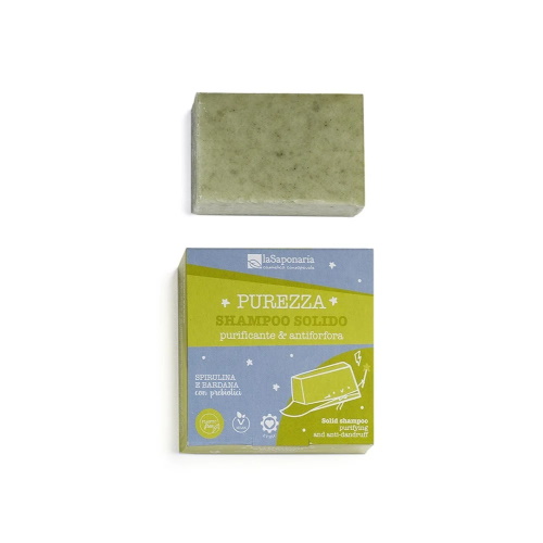 Shampoo solido purificante e anti-forfora La Saponaria