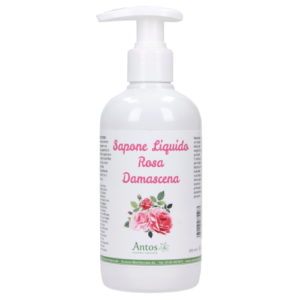 sapone liquido alla rosa damascena antos