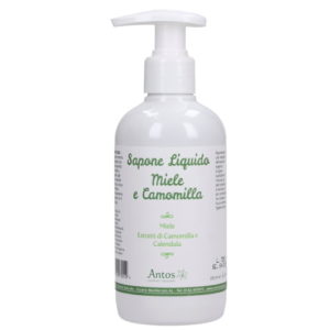 sapone liquido miele e camomilla antos