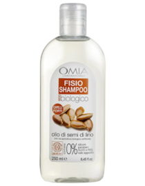 fisio shampoo con olio di semi di lino omia laboratoires