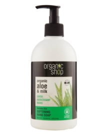 Sapone ammorbidente mani Aloe & Latte Organic Shop
