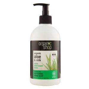 Sapone ammorbidente mani Aloe & Latte Organic Shop