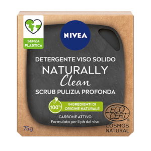 Detergente viso solido Nivea Naturally Clean – Scrub pulizia profonda