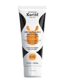 Crema solare viso e corpo SPF 15 Società del Karitè