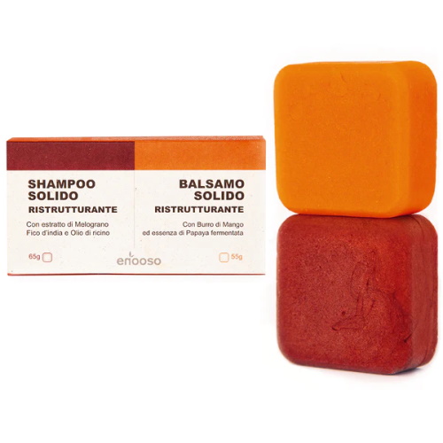 Set ristrutturante shampoo + balsamo Enooso