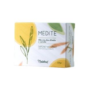 Sapone artigianale Olio extravergine d’Oliva, Fico d’India e Carrubo Mediterrah