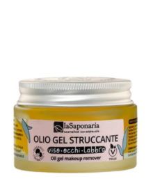 olio gel struccante la saponaria