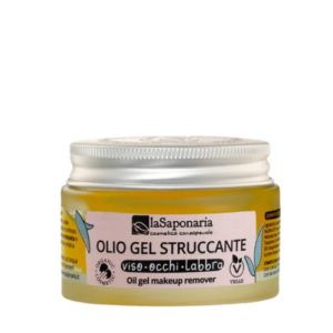 olio gel struccante la saponaria