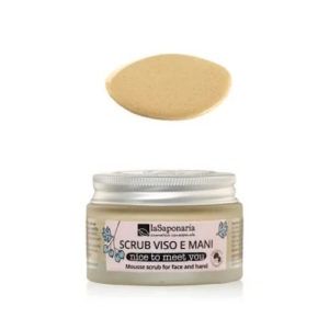 Nice to meet you! Scrub mousse viso e mani La Saponaria