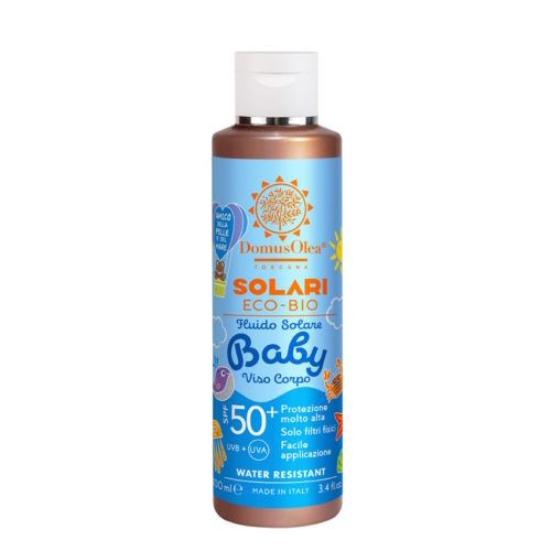 Fluido solare baby viso corpo SPF 50+ Domus Olea Toscana