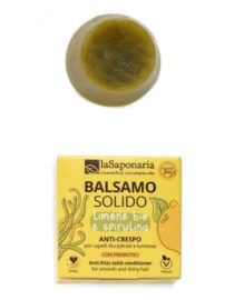 Balsamo solido anti-crespo Limone & Spirulina La Saponaria